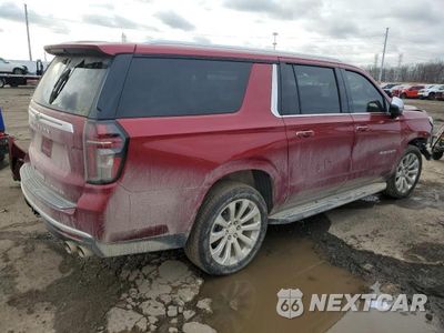 Trzecie zdjęcie samochodu z tyłu: 2023 CHEVROLET SUBURBAN K1500 PREMIER VIN:1GNSKFKD1PR232870 - miniatura
