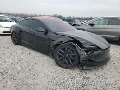 Czwarte zdjęcie samochodu z boku: 2022 TESLA MODEL S VIN:5YJSA1E58NF479552 - miniatura