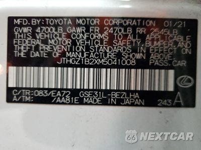 Zdjęcie 14 z 15 samochodu: 2021 LEXUS IS 350 F SPORT VIN:JTHGZ1B2XM5041008 - miniatura