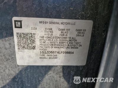 Zdjęcie 12 z 12 samochodu: 2020 CHEVROLET MALIBU LT VIN:1G1ZD5ST4LF059854 - miniatura