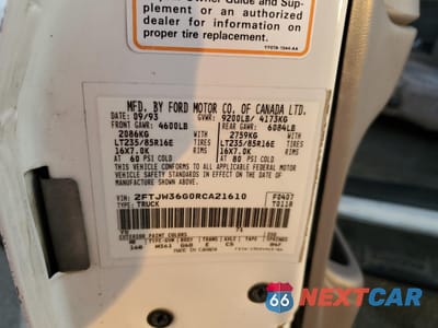 Zdjęcie 14 z 15 samochodu: 1994 FORD F350 VIN:2FTJW36G0RCA21610 - miniatura