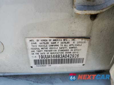 Zdjęcie 12 z 12 samochodu: 2003 ACURA 3.2TL TYPE-S VIN:19UUA56883A042926 - miniatura