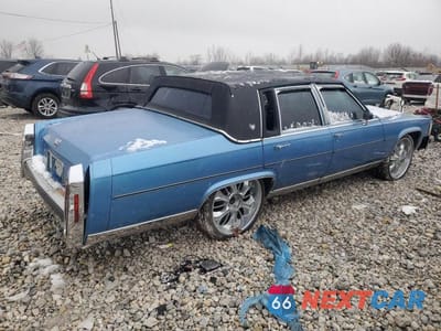 Trzecie zdjęcie samochodu z tyłu: 1989 CADILLAC FLEETWOOD BROUGHAM VIN:1G6DW6986F9705677 - miniatura