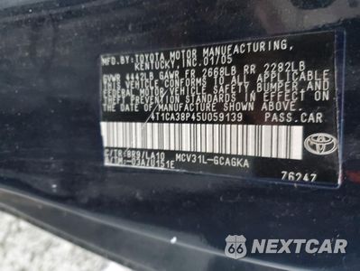 Zdjęcie 14 z 14 samochodu: 2005 TOYOTA CAMRY SOLARA SE VIN:4T1CA38P45U059139 - miniatura