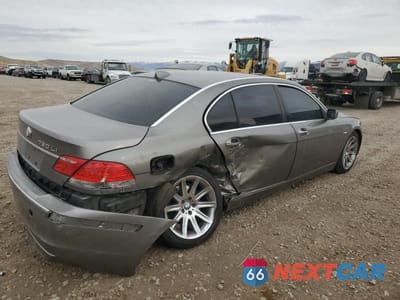 Trzecie zdjęcie samochodu z tyłu: 2006 BMW 750 LI VIN:WBAHN83586DT31921 - miniatura