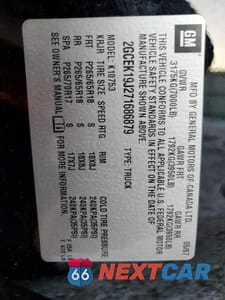 Zdjęcie 12 z 12 samochodu: 2007 CHEVROLET SILVERADO K1500 VIN:2GCEK19J271686879 - miniatura