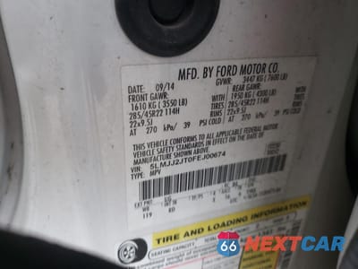 Zdjęcie 12 z 12 samochodu: 2015 LINCOLN NAVIGATOR VIN:5LMJJ2JT0FEJ00674 - miniatura