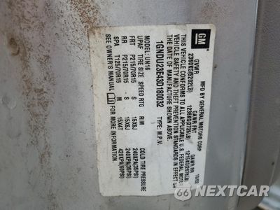 Zdjęcie 15 z 16 samochodu: 2003 CHEVROLET VENTURE ECONOMY VIN:1GNDU23E43D180032 - miniatura