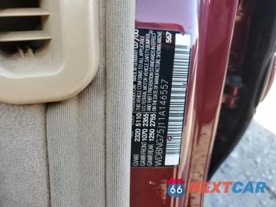 Zdjęcie 12 z 12 samochodu: 2001 MERCEDES-BENZ S 500 VIN:WDBNG75J11A146557 - miniatura