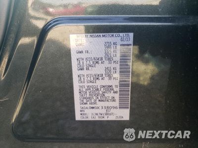 Zdjęcie 13 z 13 samochodu: 2013 INFINITI JX35 VIN:5N1AL0MM5DC338096 - miniatura