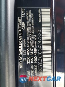 Zdjęcie 16 z 17 samochodu: 2016 MERCEDES-BENZ G 550 VIN:WDCYC3KF0GX247320 - miniatura