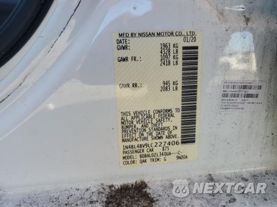 Zdjęcie 13 z 13 samochodu: 2020 NISSAN ALTIMA S VIN:1N4BL4BV9LC227406 - miniatura