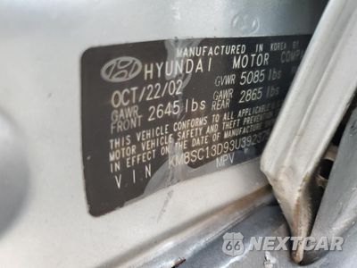 Zdjęcie 15 z 15 samochodu: 2003 HYUNDAI SANTA FE GLS VIN:KM8SC13D93U392375 - miniatura
