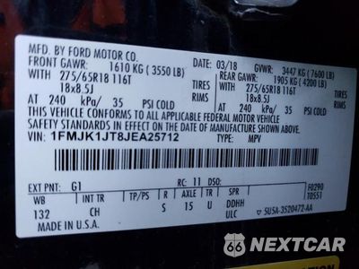 Zdjęcie 14 z 14 samochodu: 2018 FORD EXPEDITION MAX XLT VIN:1FMJK1JT8JEA25712 - miniatura