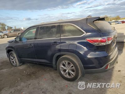Drugie zdjęcie samochodu z przodu: 2015 TOYOTA HIGHLANDER XLE VIN:5TDJKRFH2FS104463 - miniatura