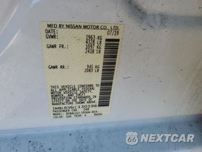 Zdjęcie 14 z 15 samochodu: 2020 NISSAN ALTIMA SR VIN:1N4BL4CV6LC130596 - miniatura