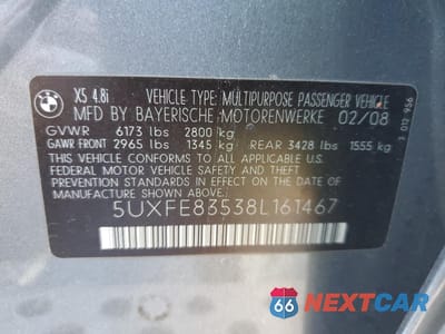 Zdjęcie 15 z 16 samochodu: 2008 BMW X5 4.8I VIN:5UXFE83538L161467 - miniatura