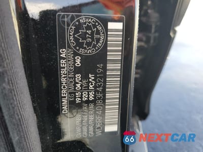 Zdjęcie 14 z 14 samochodu: 2003 MERCEDES-BENZ C 230K SPORT SEDAN VIN:WDBRF40J83F432194 - miniatura