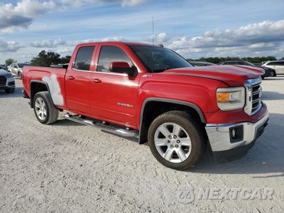 Czwarte zdjęcie samochodu z boku: 2014 GMC SIERRA K1500 SLE VIN:1GTV2UECXEZ159959 - miniatura