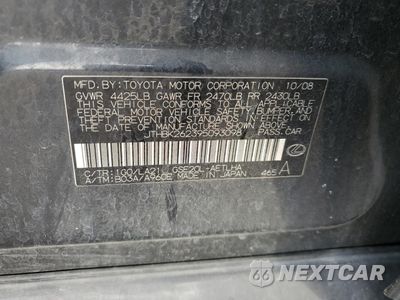 Zdjęcie 14 z 15 samochodu: 2009 LEXUS IS 250 VIN:JTHBK262395093098 - miniatura