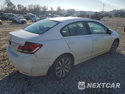 Trzecie zdjęcie samochodu z tyłu: 2015 HONDA CIVIC EXL VIN:19XFB2F98FE083327 - miniatura