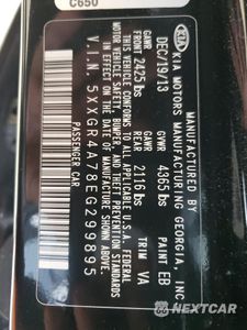 Zdjęcie 12 z 12 samochodu: 2014 KIA OPTIMA SX VIN:5XXGR4A78EG299895 - miniatura