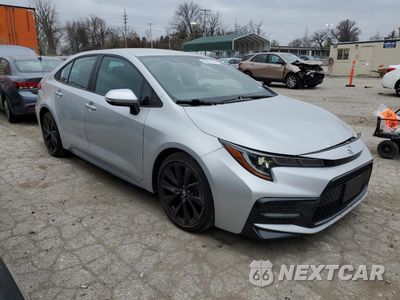 Czwarte zdjęcie samochodu z boku: 2021 TOYOTA COROLLA SE VIN:5YFS4MCE4MP071984 - miniatura