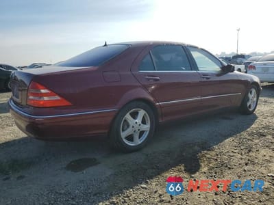 Trzecie zdjęcie samochodu z tyłu: 2001 MERCEDES-BENZ S 500 VIN:WDBNG75J11A146557 - miniatura