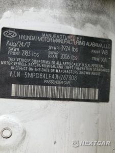 Zdjęcie 13 z 13 samochodu: 2018 HYUNDAI ELANTRA SEL VIN:5NPD84LF4JH267308 - miniatura