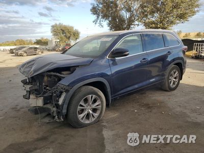 2015 TOYOTA HIGHLANDER XLE 5TDJKRFH2FS104463 - główne zdjęcie licytacji z USA - miniatura