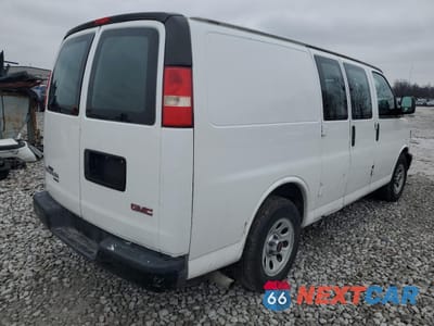 Trzecie zdjęcie samochodu z tyłu: 2013 GMC SAVANA G1500 VIN:1GTS7AFX4D1126621 - miniatura