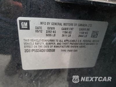 Zdjęcie 14 z 14 samochodu: 2013 CADILLAC XTS LUXURY COLLECTION VIN:2G61P5S34D9100508 - miniatura