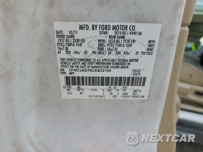 Zdjęcie 13 z 14 samochodu: 2012 FORD ESCAPE XLT VIN:1FMCU0D78CKB32159 - miniatura