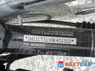 Zdjęcie 9 z 14 samochodu: 2009 HARLEY-DAVIDSON XL1200 C VIN:1HD1CT3199K401502 - miniatura