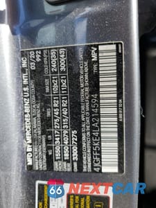 Zdjęcie 14 z 14 samochodu: 2020 MERCEDES-BENZ GLS 450 4MATIC VIN:4JGFF5KE4LA214594 - miniatura
