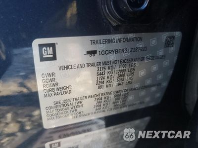 Zdjęcie 14 z 15 samochodu: 2020 CHEVROLET SILVERADO K1500 CUSTOM VIN:1GCRYBEK3LZ187983 - miniatura