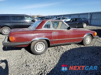 Trzecie zdjęcie samochodu z tyłu: 1982 MERCEDES-BENZ 380 SL VIN:WDBBA45A7CB012779 - miniatura