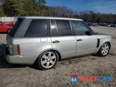 Trzecie zdjęcie samochodu z tyłu: 2004 LAND ROVER RANGE ROVER HSE VIN:SALME11404A175108 - miniatura