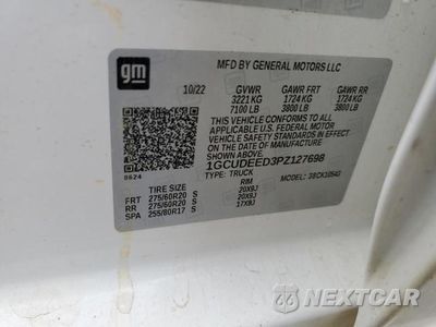 Zdjęcie 12 z 12 samochodu: 2023 CHEVROLET SILVERADO K1500 RST VIN:1GCUDEED3PZ127698 - miniatura