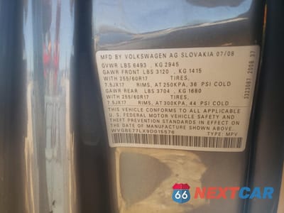 Zdjęcie 15 z 15 samochodu: 2009 VOLKSWAGEN TOUAREG 2 V6 VIN:WVGBE77LX9D015576 - miniatura