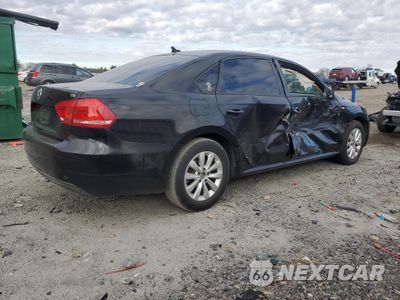 Trzecie zdjęcie samochodu z tyłu: 2014 VOLKSWAGEN PASSAT S VIN:1VWAT7A32EC120771 - miniatura