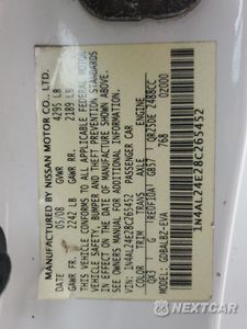 Zdjęcie 14 z 14 samochodu: 2008 NISSAN ALTIMA 2.5S VIN:1N4AL24E28C265452 - miniatura