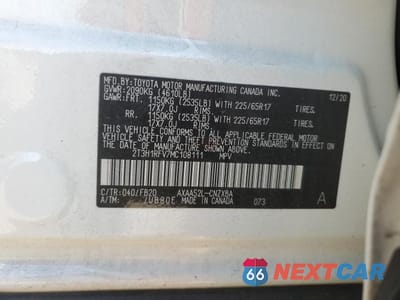 Zdjęcie 14 z 14 samochodu: 2021 TOYOTA RAV4 LE VIN:2T3H1RFV7MC108111 - miniatura
