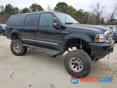 Czwarte zdjęcie samochodu z boku: 2003 FORD EXCURSION LIMITED VIN:1FMSU43P83ED55014 - miniatura