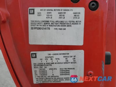 Zdjęcie 12 z 13 samochodu: 2001 CHEVROLET CAMARO VIN:2G1FP32K912141776 - miniatura