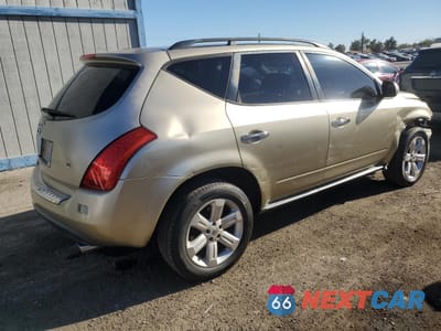 Trzecie zdjęcie samochodu z tyłu: 2006 NISSAN MURANO SL VIN:JN8AZ08T46W424462 - miniatura