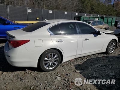 Trzecie zdjęcie samochodu z tyłu: 2015 INFINITI Q50 BASE VIN:JN1BV7AR3FM391407 - miniatura