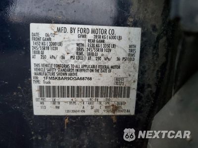 Zdjęcie 14 z 15 samochodu: 2013 FORD EXPLORER POLICE INTERCEPTOR VIN:1FM5K8AR9DGA68768 - miniatura