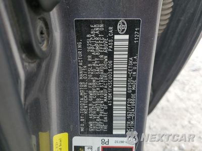 Zdjęcie 12 z 12 samochodu: 2014 TOYOTA CAMRY VIN:4T1BK1FK5EU026106 - miniatura
