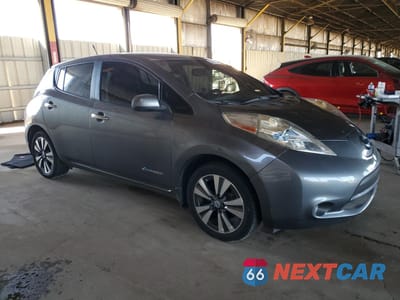 Czwarte zdjęcie samochodu z boku: 2014 NISSAN LEAF S VIN:1N4AZ0CP3EC333758 - miniatura